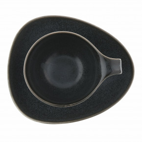 Чаша с чиния DUKA TIME DARK 150 мл., черен