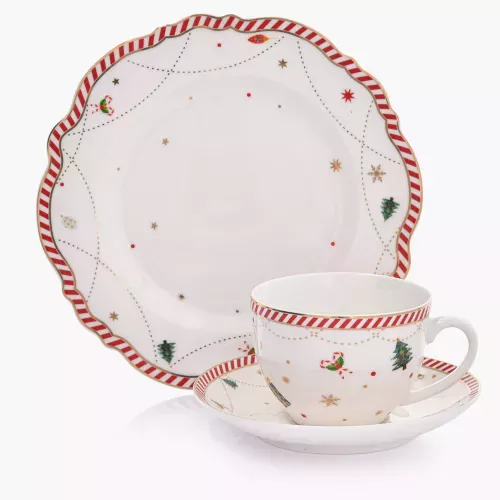 Сет чаша с чиния и чиния DUKA LYCKLIG