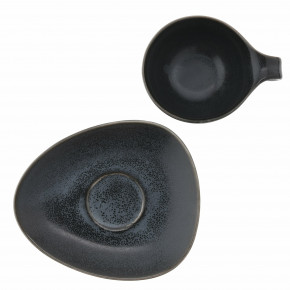 Чаша с чиния DUKA TIME DARK 60 мл., черен