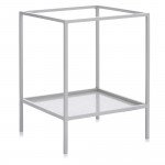 Стойка за декорация DUKA LADA 15x15x20 см., сив