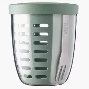 Чаша за плодове и зеленчуци с вилица MEPAL Ellipse pots, северно зелен