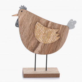 Декорация кокошка DUKA MUNTER 15 см., кафяв