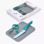 Детски сет за готвене 3 части DUKA MINI, тюркоаз