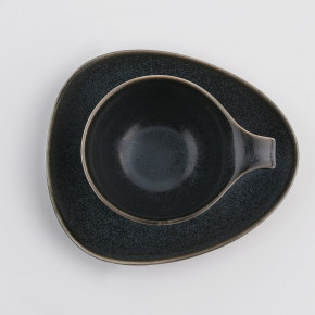 Чаша с чиния DUKA TIME DARK 150 мл., черен