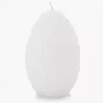 Свещ яйце DUKA FLAMME PASK 15 см., бял