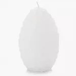 Свещ яйце DUKA FLAMME PASK 15 см., бял