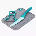 Детски сет за готвене 3 части DUKA MINI, тюркоаз