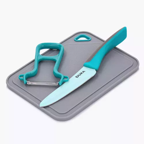 Детски сет за готвене 3 части DUKA MINI, тюркоаз