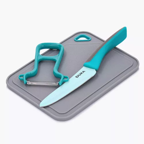 Детски сет за готвене 3 части DUKA MINI, тюркоаз