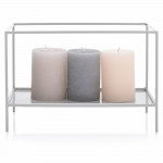 Стойка за декорация DUKA LADA 30x15x20 см., сив