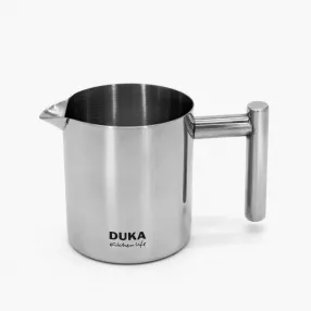 Кана за мляко DUKA BARISTA 250 мл, сребриста стомана