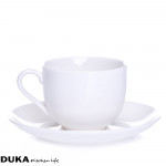 Чаша с чиния DUKA FELICIA 130 мл. 