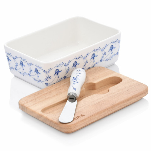 Съд за масло или сирене с нож DUKA WAREWOOD FIRANDE