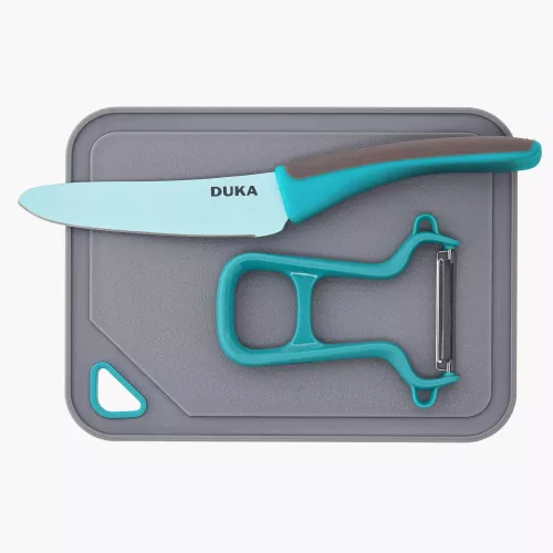 Детски сет за готвене 3 части DUKA MINI, тюркоаз