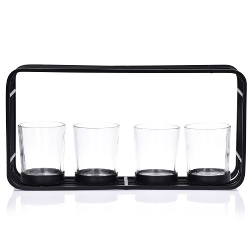 Свещник за 4 бр. свещи DUKA MODERN SCANDI 28x14x7 см.