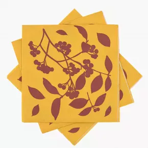 Салфетки 20 бр. DUKA SKADI 33x33 см., жълт