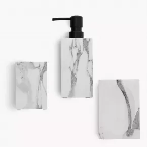 Чаша за тоалетни принадлежности DUKA SCANDI SPA, бял