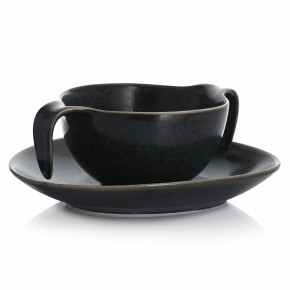 Купа с чиния DUKA TIME DARK 450 мл., черен