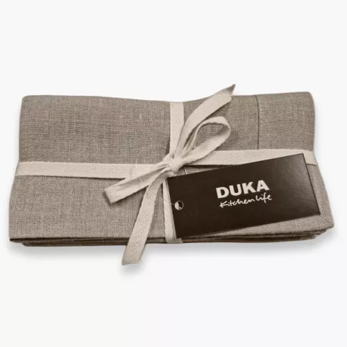 Ленена покривка DUKA LYCKLIG 140x320 см., бежов