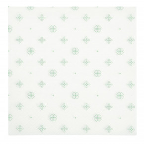 Салфетки 20 бр. DUKA CELEBRATE 33x33 см., бял, зелен