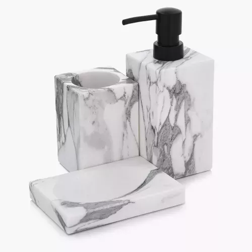 Чаша за тоалетни принадлежности DUKA SCANDI SPA, бял