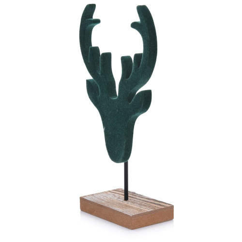 Декорация еленска глава DUKA FELT, зелен