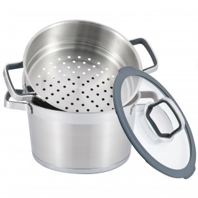 Тенджера със съд за готвене на пара/гевгир DUKA ESKIL 5200 мл.