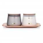 Ароматна свещ DUKA BERG, бял