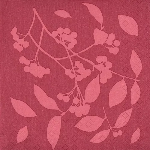 Салфетки 20 бр. DUKA SKADI 33x33 см., бордо