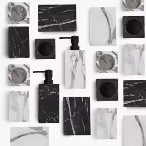 Чаша за тоалетни принадлежности DUKA SCANDI SPA, бял