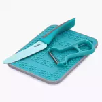 Детски сет за готвене 3 части DUKA MINI, тюркоаз