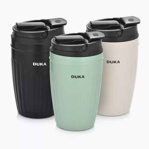 Термо чаша 2в1 DUKA RESA 350 мл., черен