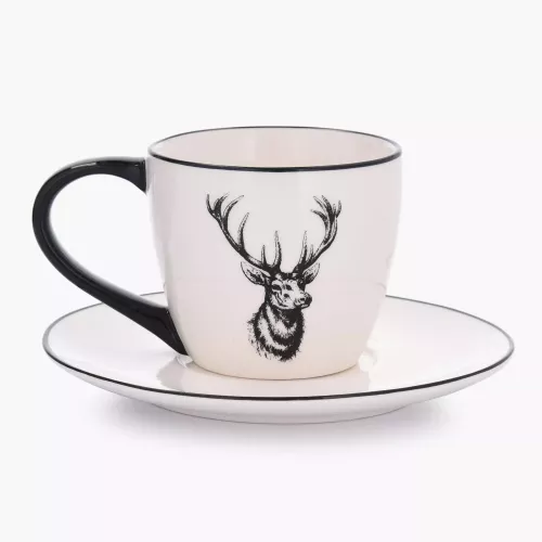 Чаша с чиния DUKA HORN 200 мл.
