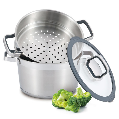 Тенджера със съд за готвене на пара/гевгир DUKA ESKIL 5200 мл.