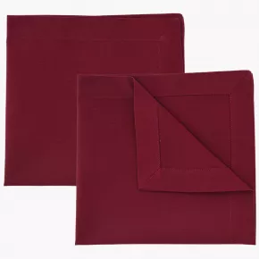 Сет текстилни салфетки за хранене 2 бр. DUKA SKADI 40x40 см., червен