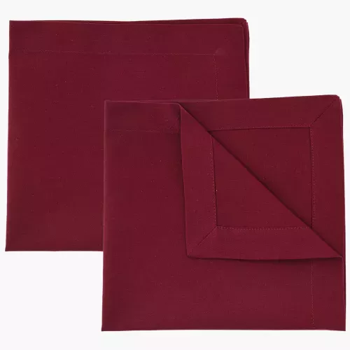 Сет текстилни салфетки за хранене 2 бр. DUKA SKADI 40x40 см., червен