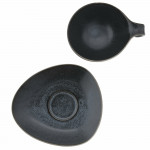 Чаша с чиния DUKA TIME DARK 350 мл., черен
