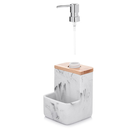 Диспенсър за сапун DUKA MODERN 200 мл., бял