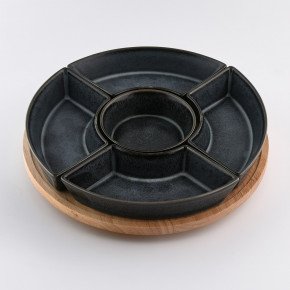 Поднос с комплект купи DUKA WAREWOOD, черен