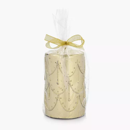 Свещ DUKA FESTLIG 7x10,5 см., златист