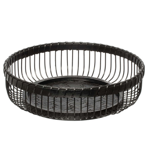 Кошница за плодове DUKA INDOCHINE 25x9 см, черен