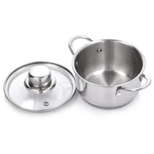 Тенджера мини DUKA SILVER 500 мл., сребрист