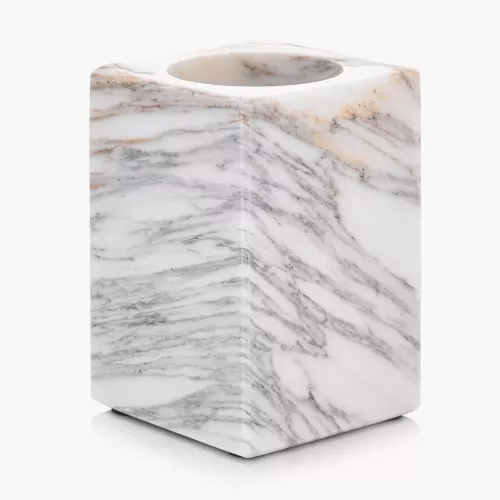 Чаша за тоалетни принадлежности DUKA SCANDI SPA, бял