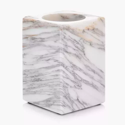 Чаша за тоалетни принадлежности DUKA SCANDI SPA, бял