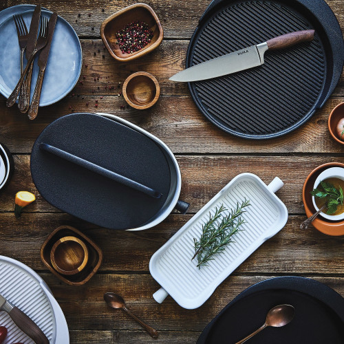 Тава за печене DUKA HJALMAR 38x15 см., бял