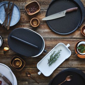 Тава за печене DUKA HJALMAR 38x15 см., бял