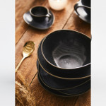 Дълбока чиния DUKA TIME DARK 22 см., черен