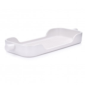 Тава за печене DUKA HJALMAR 38x15 см., бял