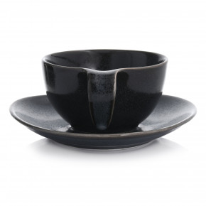 Чаша с чиния DUKA TIME DARK 150 мл., черен