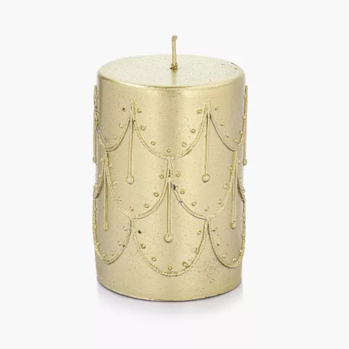 Свещ DUKA FESTLIG 7x10,5 см., златист